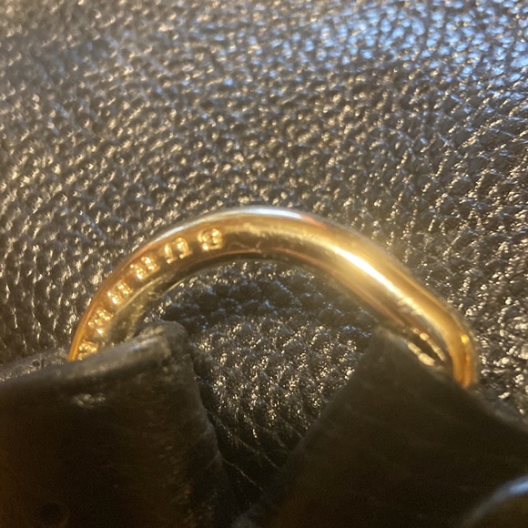 Burberry double flat black leather checkered purse - Picture 2 of 10